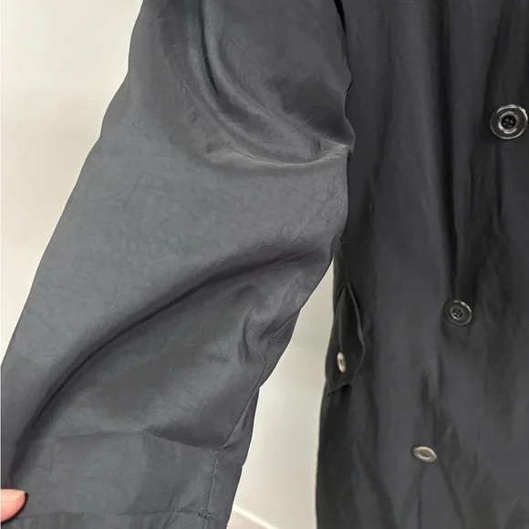 JONES NEW YORK Women's Black Trench Coat With Removable Inside Layer - Picture 6 of 12